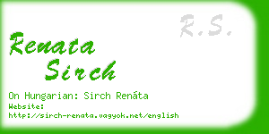 renata sirch business card